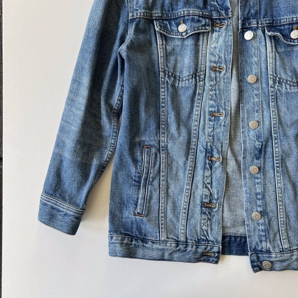 Madewell The Oversized Jean Jacket In Capstone Wash Xs View 5